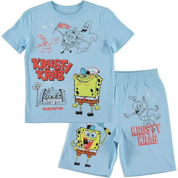SpongeBob SquarePants Boy's T-Shirt and Shorts Bundle