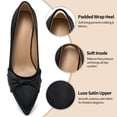 thumbnail image 4 of Ecetana Women's Chunky Heel Pumps Pointed Toe Bow Knot Heel Dress Shoes for Wedding Party Daily, 4 of 6
