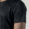 thumbnail image 4 of ZCFZJW Big and Tall Regular Fit Mens T-Shirts Casual Summer Short Sleeve Solid Color Basic Workout Tees Shirt Loose Lightweight Comfy Pullover Tops Black XXXXXL, 4 of 7