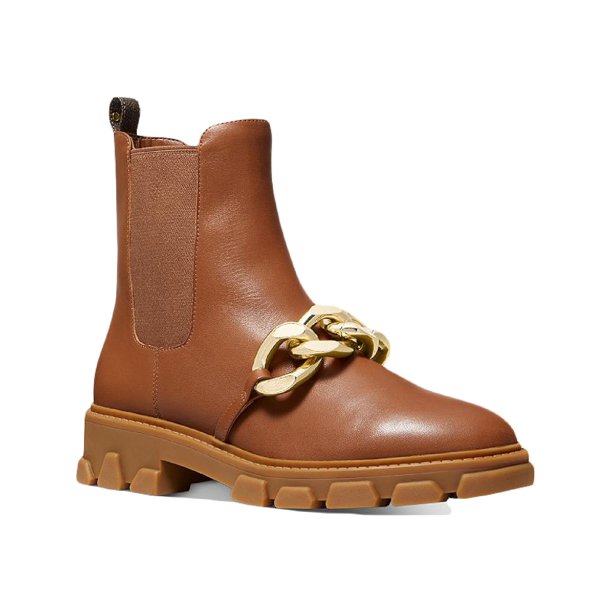 women's scarlett lug sole chain chelsea booties