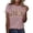 xx-Pink928, variant on XIAONU Leopard Letter Print Crew Neck T Shirt for Women Short Sleeve Regular Fit Daily Casual Tee