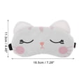 thumbnail image 4 of Unique Bargains 1 Pc Cute Cat Eyes Sleep Mask Soft Eye Shade Cover for Rest for Travel White, 4 of 6