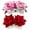 As Shown 2, variant on 2Pcs Bridal Hair Bun Clips Fabric Rose Flower Hair Combs Wedding Hair Styling Tool