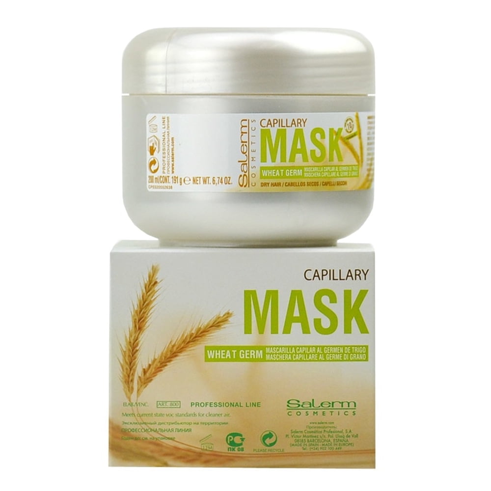 Salerm Cosmetics Salerm Capillary Mask Wheat Germ 200 ml / 191 g / 6.