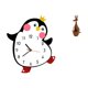 thumbnail image 1 of Reloj De Pared De Madera Con Forma De Pingüino De Dibujos Animados, Figura Decorativa De Animal, Funciona Con Pilas, Ideal Como Recuerdo De Fiesta O De Escritorio, Escultura Multifuncional, 1 of 8