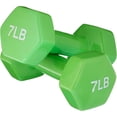 thumbnail image 1 of - Mancuernas hexagonales de vinilo para entrenamiento, peso de mano, juego de 2, 1 of 6