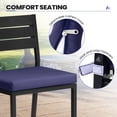 thumbnail image 4 of Crestlive Products Outdoor Bar Stools Set of 4, Patio Counter Height Barstools with Cushions, Outdoor Bar Chairs with Back & Footrest for Deck, Patio, Backyard, Garden, Poolside, Navy Blue, 4 of 7