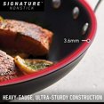 thumbnail image 3 of Calphalon 1948257 Signature Hard Anodized Nonstick Covered Flat Bottom Wok, 12", Black, 3 of 5