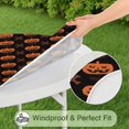 thumbnail image 5 of Halloween Pumpkin & Bones Pattern Round Fitted Tablecloth with Elastic Edge,Dining Table Cover Waterproof,Outdoor Round Tablecloth for Camping,Dining,Indoor and Outdoor, 5 of 7