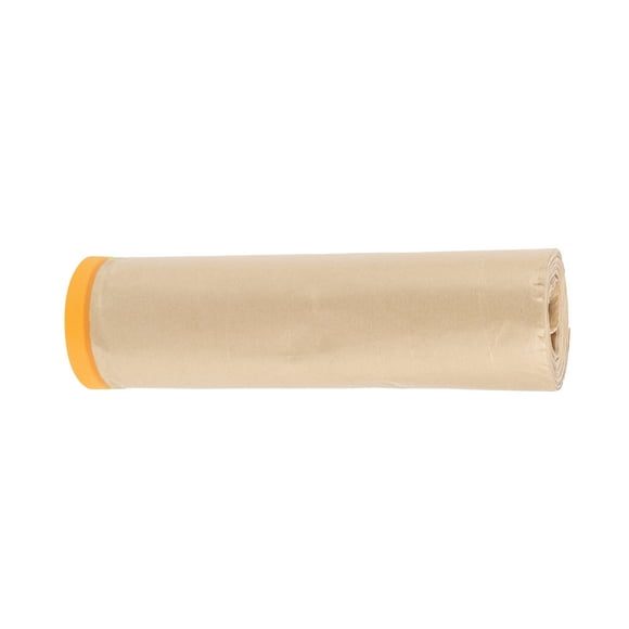 Papel de enmascarar pre-tapeado Unique Bargains para pintura automotriz 1 pieza papel kraft marrón naranja, 49.21 pies x 19.69"