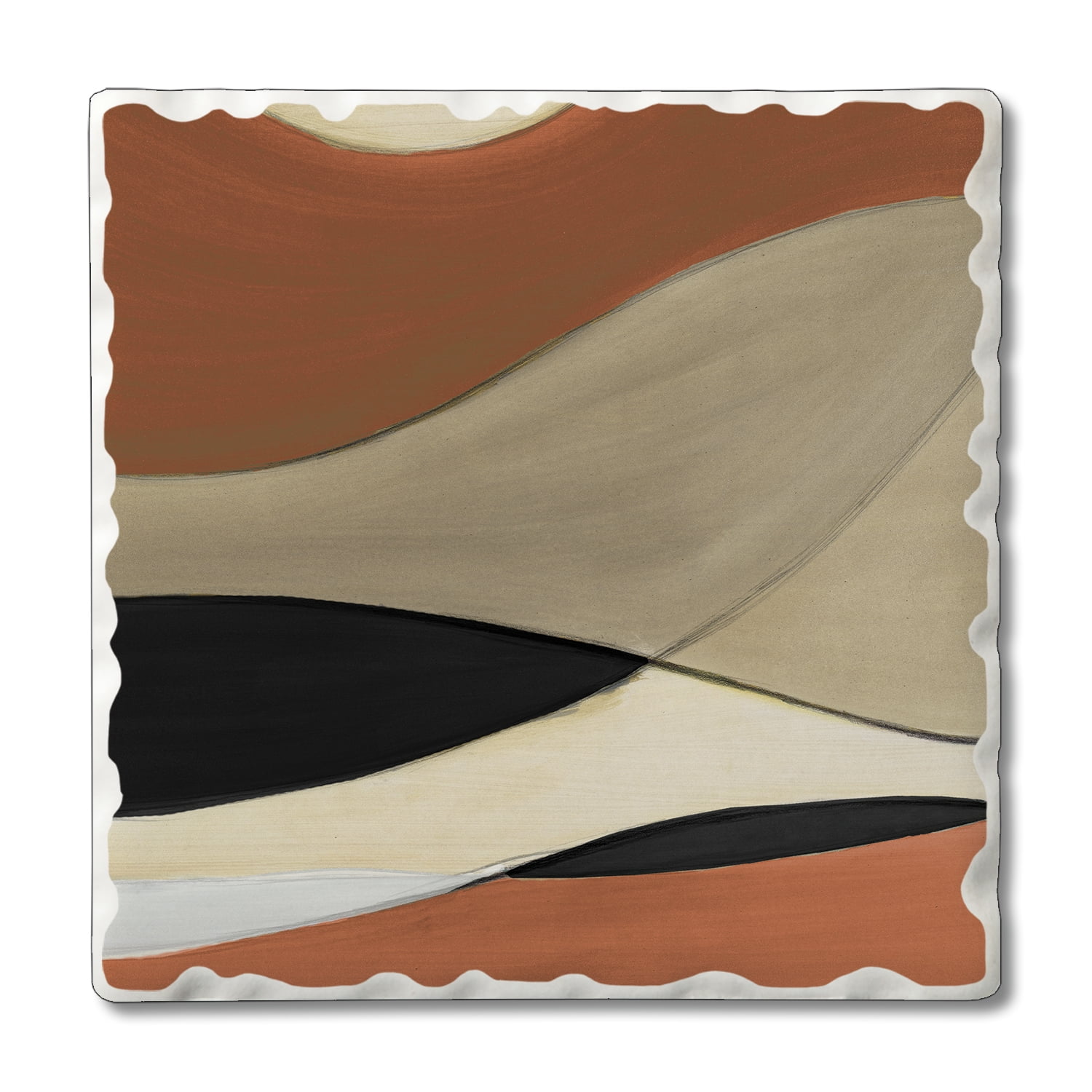 Counterart Neutral Study Single Image Absorbent Stone Coaster 4 Pack Walmart Com Walmart Com