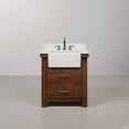 thumbnail image 2 of Water Creation Paisley 30" Wood Single Bathroom Vanity in Brown & White, 2 of 10