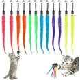 thumbnail image 1 of Jouet Baguette pour Chat Recharge de Remplacement -12 Pcs Ver de Queue avec Cloche Chasseur Interactif pour Chat, 1 of 5