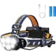 thumbnail image 1 of Linterna frontal YONGSHENG LED recargable 12000 lm 8 modos de iluminación Con cable USB y 2 baterías, 1 of 5