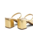 thumbnail image 4 of DREAM PAIRS Sandal Heels for Women Low Square Open Toe Block Chunky Heels Slip On Slides Mules for Party Homecoming Daily, 4 of 4