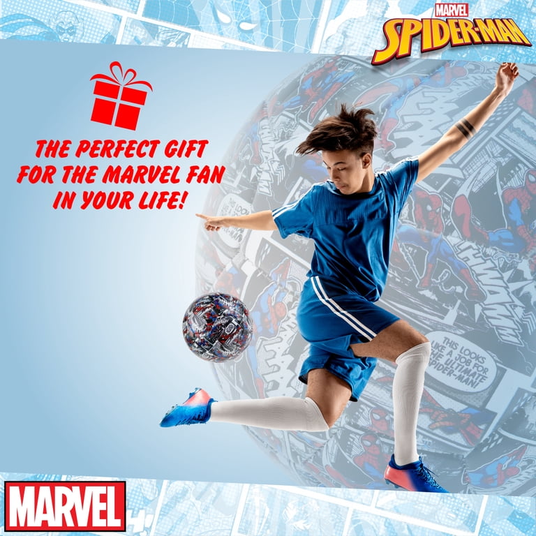 スパイダーマンフィギュアMarvel Spider-Man Soccer Marvel Spider-Man Comic Soccer Ball, Size 5 - Walmart.com