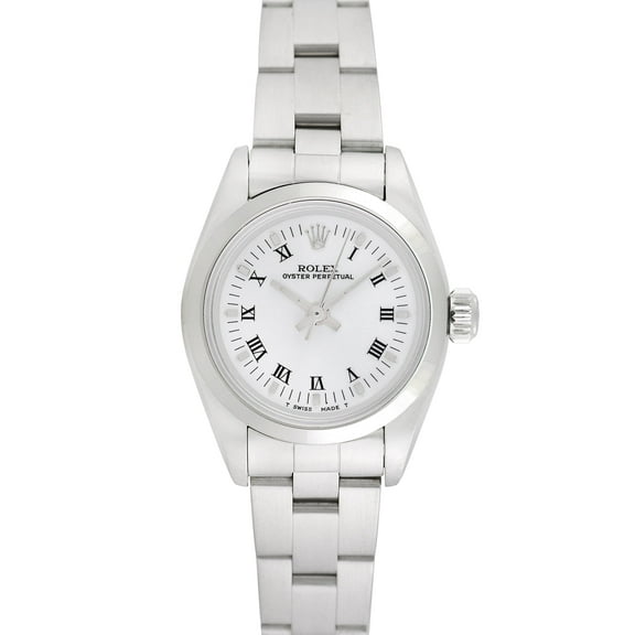 Pre-Owned Rolex Ladies Oyster Perpetual 25mm Stainless Steel Oyster Wristwatch