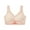 Beige, variant on Mchoice Bras for Women Wireless Comfort Customize Your Shape and Support Underwear Easy Pullover Back Smoothing Bra