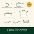 thumbnail image 2 of Cuisinart Ceramica XT 11-Piece Nonstick Ceramic Cookware Set with Steamer Insert, Black, 2 of 6