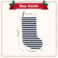 thumbnail image 3 of Goofa Navy Blue And White Stripes for Christmas Stockings, 18inch Xmas Hanging Stocking Decorations for Christmas Party Family Decor, 3 of 7
