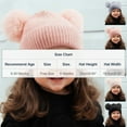 thumbnail image 2 of Infant Cute Pompom Hat Girls Boys Winter Warm Knit Beanies Toddler Baby Soft Cotton Beanie Hats Black, 6-36 Months, 2 of 7