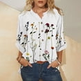 thumbnail image 2 of Camisas Para Mujer Moda Con Cuello en V Cuello Alto Manga Larga Blusa Informal Tops Camisa Odeerbi ODB127199, 2 of 8