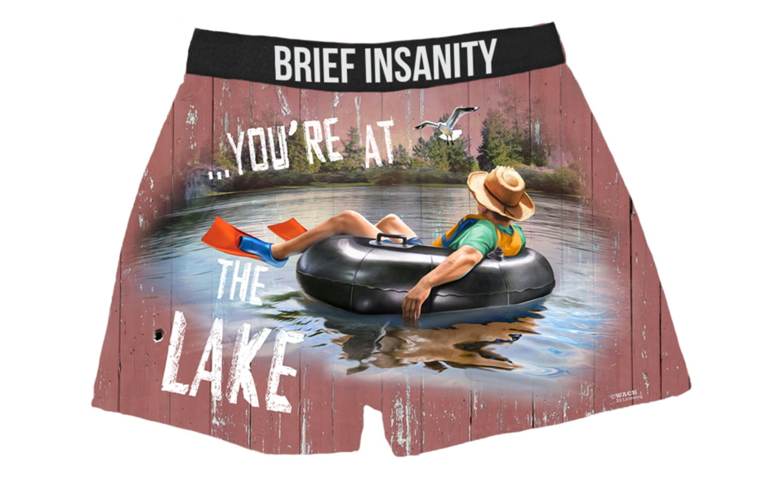 Brief Insanity Brief Insanity Relax You Re At The Lake Silky Fun Unisex Boxer Shorts Gifts For Men Women Walmart Com Walmart Com