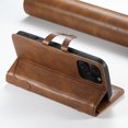thumbnail image 4 of Dteck Leather Flip Case for iPhone 16 Pro, iPhone 16 Pro Case Wallet with Card Holder Magnetic Snap Kickstand PU Leather Folio Flip Book Cover for iPhone 16 Pro,Brown, 4 of 6