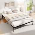 thumbnail image 1 of Gymax Cadre de Lit en Métal Format Grand Lattes de Soutien Robustes Base de Matelas, 1 of 10
