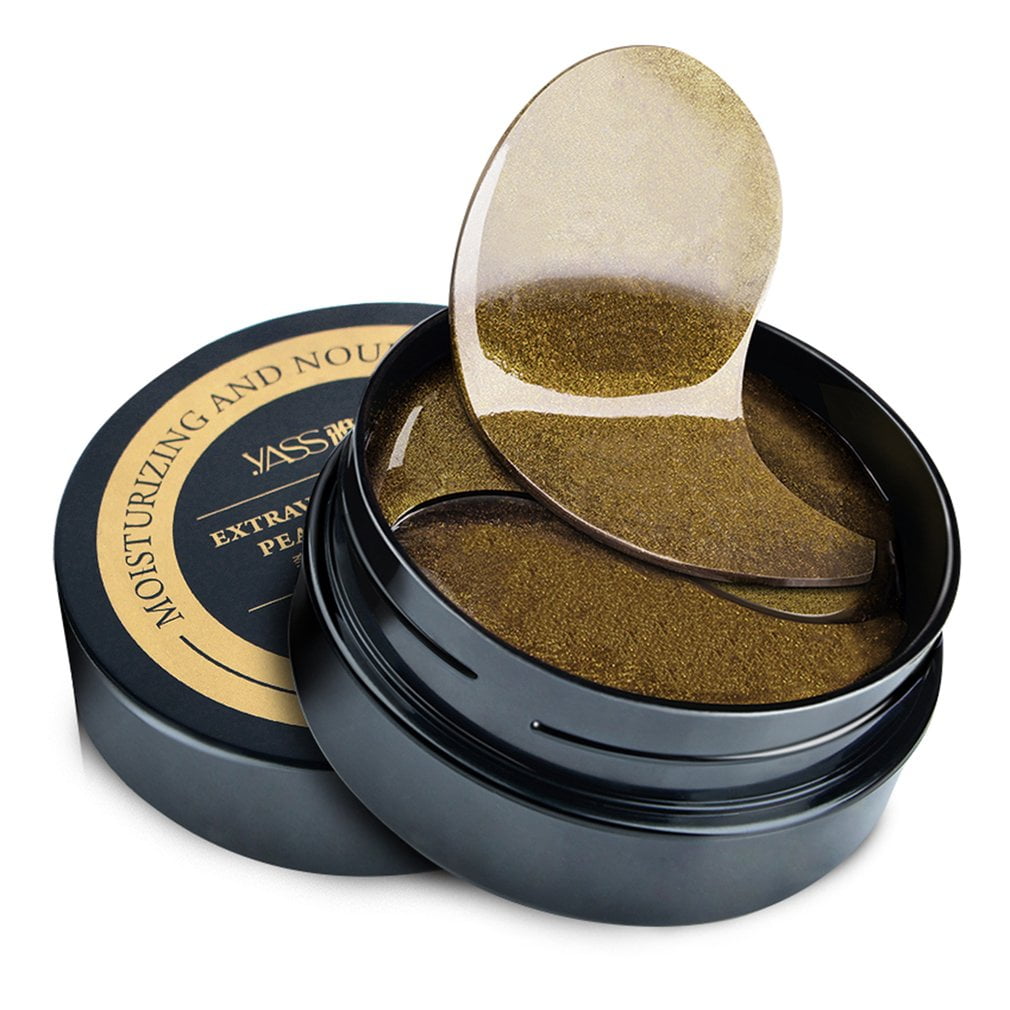 YASS luxury black pearl gold gel eye mask Walmart Canada