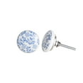thumbnail image 6 of Perilla Home Set of 10 Blue Round Ceramic Drawer Knobs - Hand Made Glossy Decorative Vintage Knobs - for Home, Kitchen, Cupboard, Glass, Door Knobs, Dresser, Closet, Wardrobe and Drawer Pulls, 6 of 9