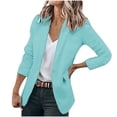 thumbnail image 2 of Puntoco, abrigo para mujer, blusa fina de manga larga con botones, camisa, modelos de primavera, traje pequeño sólido, tops, liquidación de Navidad Puntoco Puntoco-2679, 2 of 5