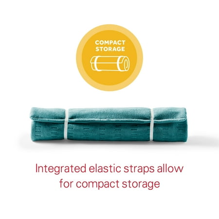 Sunbeam Premium XXL Size Heating Pad with 4 Heat Settings, 20" x 24", Color: Teal