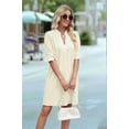 thumbnail image 4 of Summer Dresses for Women V Neck Short Sleeve Casual Shift Dress Light XL, 4 of 9