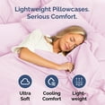 thumbnail image 4 of CGK Linens Extra Soft Pillowcases Set of 4 - King Size Hotel Luxury Breathable & Cozy 4-Piece Pillow Covers, Light Pink, 4 of 7