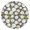 Vintage Floral Daisy, variant on Floral Daisy Pattern Round Tablecloth with Elastic Edge, Easy Care Table Cover for Kitchen or Dining, Fits 44-52" Tables