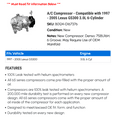 thumbnail image 2 of A/C Compressor - Compatible with 1997 - 2005 GS300 3.0L 6-Cylinder 1998 1999 2000 2001 2002 2003 2004, 2 of 2