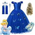 thumbnail image 2 of Disney Cinderella Costume Girls Princess Cosplay Dress Up Clothes for Girls Christmas Halloween Party Costume Kids Birthday Gown4T (tag 120) Gao Jinjia LED, 2 of 2