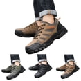 thumbnail image 5 of NOKIO Men's Hiking Shoes Wate𝗋proof Non-S𝗅ip Outdoor Sneakers Breathable Wide Width Sport Shoes Mid Top 𝖫a𝖼e Up Athlet𝗂c Shoes for Camping Climbing Backpacking Running for Back to College, 5 of 9