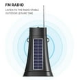 thumbnail image 3 of TFixol Solar-Powered Bluetooth Megaphone with LED Light, Wireless Outdoor Speaker, Handheld Amplifier, USB/TF Card Support, 8W Output, 3-Hour Playback, Black/Blue/Red Options, 3 of 6
