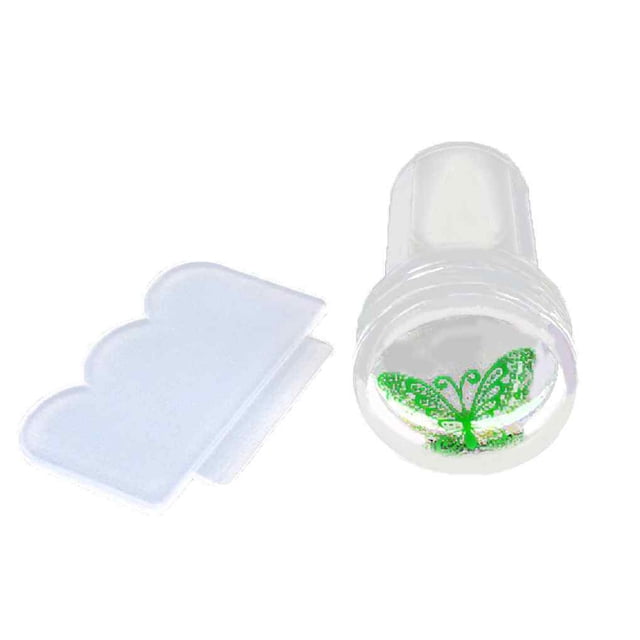 Jumpingount Clear Nail Art Stamper Schraper Set Transparant Siliconen Nail stempel Gereedschap Juegos de manicura