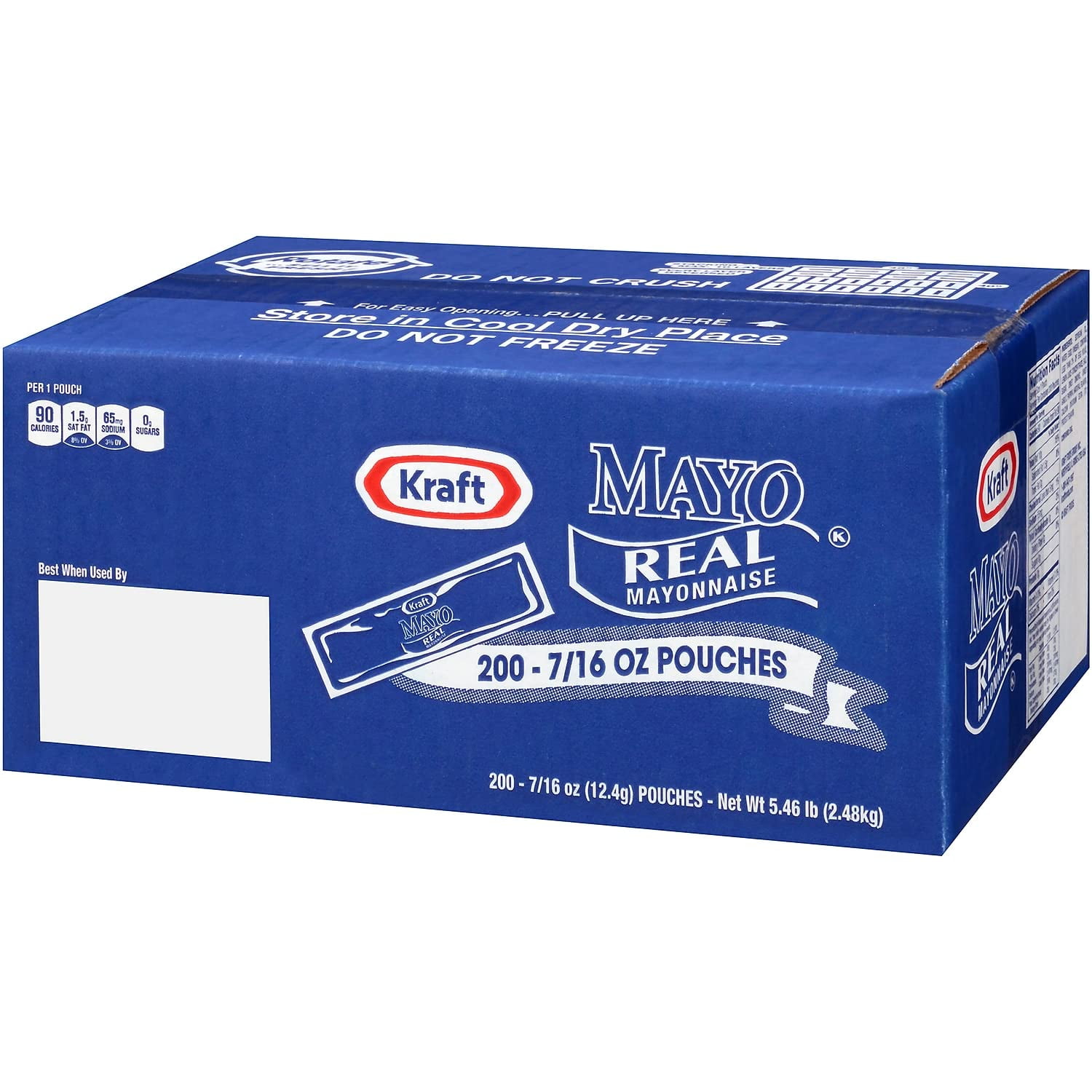 Mayo Real Mayonnaise Single Serve Packets, 0.44 oz, 200/Box (220-01118)