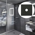 thumbnail image 6 of 1 Pcs 3.5inch Large Shower Flange Square Plumbing Cover Plates, Universal Large Replacement Escutcheon Cover Plate for Covering Gaps, Holes, Fits All Standard 1/2" Pipes(Black), 6 of 12