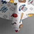 thumbnail image 2 of White Baseball Elements Pattern Rectangle Tablecloth 60"x120",Waterproof Polyester Rectangle Table Cloth, Wipeable Spillproof Polyester Tablecloth for Dining, Camping, Indoor and Outdoor, 2 of 6