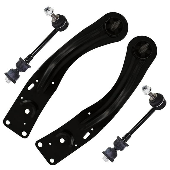 Detroit Axle - Rear Trailing Control Arms Sway Bars for Ford 2013-2018 Escape, 2 Trailing Control Arms Assembly 2 Stabilizer Sway Bar End Links 2014 2015 2016 2017 Replacement