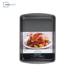 Mainstays 17x13" Gray Nonstick Jumbo Roasting Pan