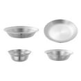 thumbnail image 2 of Juego de vajilla de acero inoxidable con platos y cuencos, cuencos para aperitivos, vajilla reutilizable para exteriores y utensilios de camping para 4 piezas de plata, 2 of 8