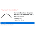 thumbnail image 2 of Rear Center Brake Hose - Compatible with 1972 - 1980 International Scout II 1973 1974 1975 1976 1977 1978 1979, 2 of 2