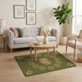 thumbnail image 3 of ODIKA 4'x6' Washable Area Rug Pet Friendly, Non-Shedding Graphic Men Cartoon Is Mug Retro Motifs Aesthetic Tufted Chrome Flowing Dynamic for Bedroom, Reading Nook, 3 of 7
