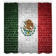 thumbnail image 3 of Ambesonne Mexica Shower Curtain, Latina Country Flag, 69"Wx70"L, Multicolor, 3 of 3